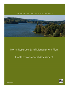 Norris Reservoir Land Management Plan Final Environmental Assessment