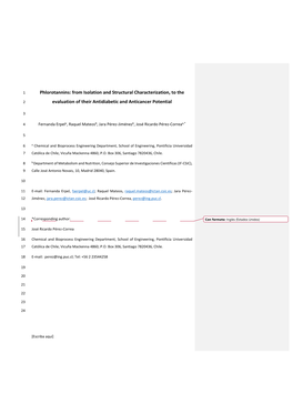 Phlorotannins: from Isolation and Structural Characterization, to The