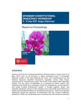 Report on Proceedings