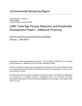 41435-013: Tonle Sap Poverty Reduction and Smallholder