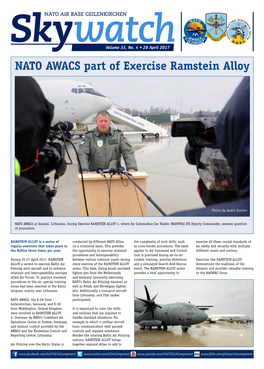 NATO AWACS Part of Exercise Ramstein Alloy