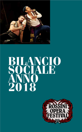 BILANCIO SOCIALE ANNO 2018 Indice