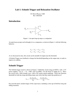 Schmitt Trigger and Relaxation Oscillator