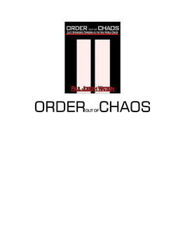 Order out of Chaos