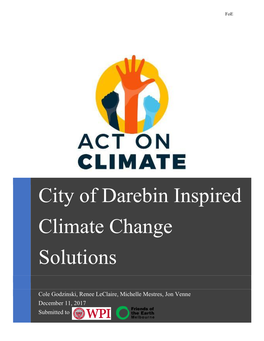 City of Darebin Inspired Climate Change Solutions