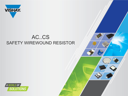 AC CS Safety Wirewound Resistor