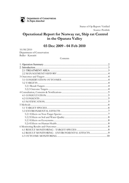 2010 West Coast Oparara Valley Report(PDF, 156