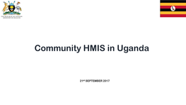 Community HMIS in Uganda