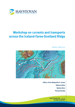 Workshop on Currents and Transports Across the Iceland-Faroe-Scotland Ridge