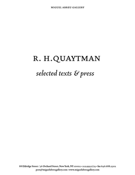 R. H.Quaytman