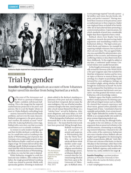 Trial by Gender His Mother’S Plight, Asking Whether She Had Brought Her Misfortune on Herself