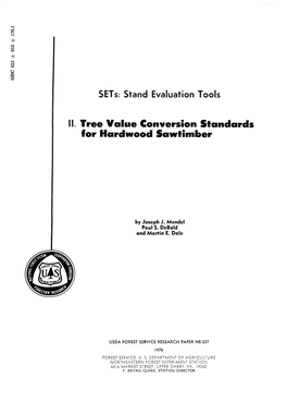 II. Tree Value Conversion Standards for Hardwood Sawtimber