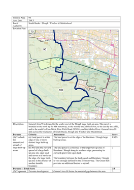 268.3 Local Authority South Bucks / Slough / Windsor & Maidenhead