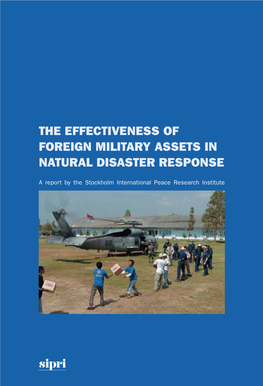 The Effectiveness of Foreign Military Assets in Natural Disaster Response