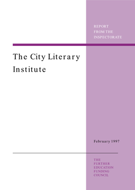 The City Literary Institute