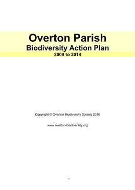 Overton Biodiversity Action Plan