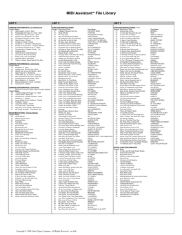 MIDI Assistant File Library