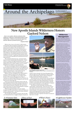 Apostle Islands NL Wilderness Newspaper Article