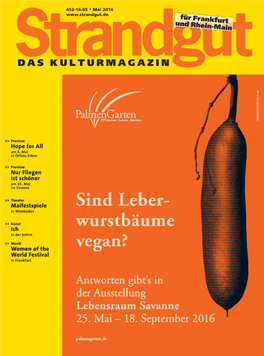 Sind Leber- Wurstbäume Vegan?