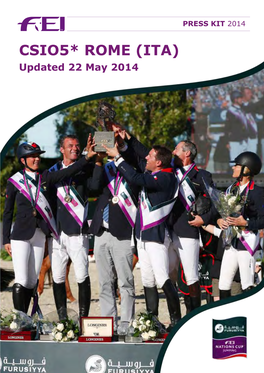 CSIO5* ROME (ITA) Updated 22 May 2014