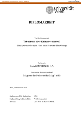 Diplomarbeit