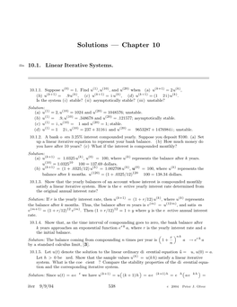 Solutions — Chapter 10