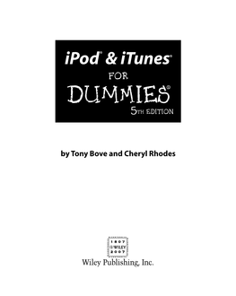 Ipod® & Itunes® Dummies‰