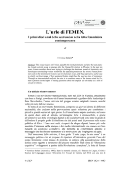 L'urlo Di FEMEN