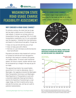 Washington State Road Usage Charge Feasibility