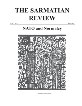 THE SARMATIAN REVIEW Vol