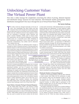 Unlocking Customer Value: the Virtual Power Plant