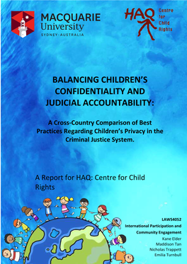 Balancing Children's Confidentiality and Judicial