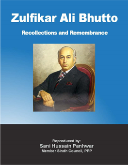 Zulfikar Ali Bhutto