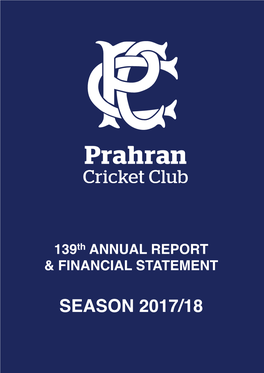 Annual Report Season 2017/18