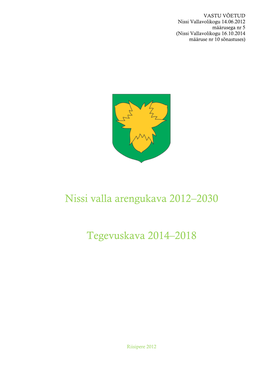 Nissi Valla Arengukava 2012–2030 Tegevuskava 2014–2018
