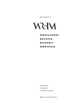 Wrocławski Rocznik Historii Mówionej