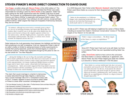 Steven Pinker's More Direct Connection to David Duke