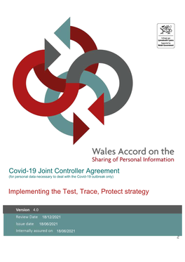 Covid-19 Joint Controller Agreement (For Personal Data Necessary to Deal with the Covid-19 Outbreak Only)