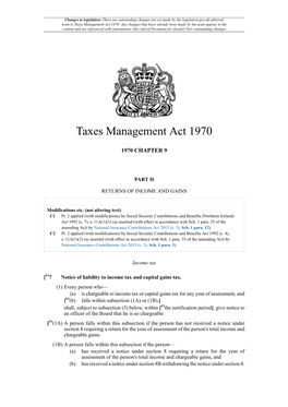 Taxes Management Act 1970