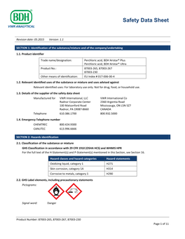 Safety Data Sheet