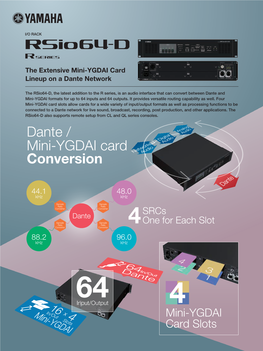Dante / Mini-YGDAI Card Conversion