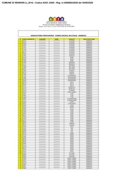 COMUNE DI SENNORI (C I614) - Codice AOO: A004 - Reg