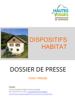 Dispositifs Habitat