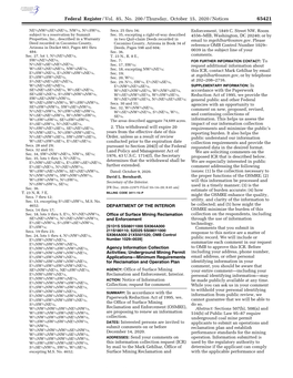 Federal Register/Vol. 85, No. 200/Thursday, October 15, 2020