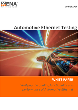 Automotive Ethernet Testing