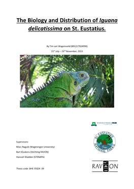 The Biology and Distribution of Iguana Delicatissima on St. Eustatius