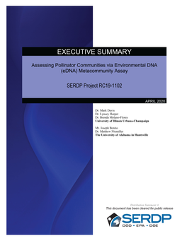 Assessing Pollinator Communities Via Environmental DNA (Edna) Metacommunity Assay