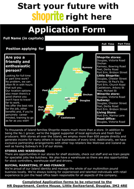 Start Your Future with Application Form Right Here