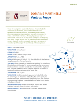 DOMAINE MARTINELLE Ventoux Rouge