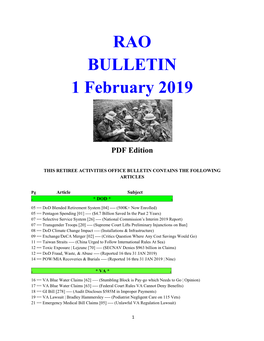 Bulletin 190201 (PDF Edition)